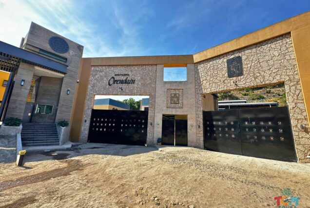 Orendain Tequila Distillery Tour entrance at the Orendain distillery in Jalisco